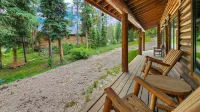 Spacious Deck by Year-Round Creek - Charming Blue River Cabin