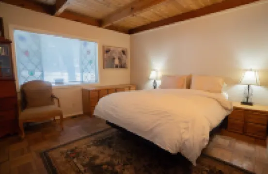 Spacious Deck and Cozy Living Area - Charming Mountain Retreat