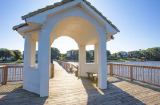 Private Walkway and Community Pool Access - Stunning Soundfront Retreat