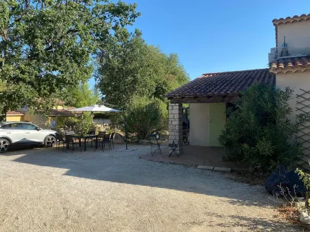 Maison de Vacances Barjac Piscine Privée Отели в г. Баржак