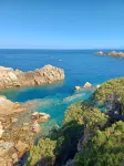 Villa "La Lecceta" surrounded by a private forest and sea view with sunset
