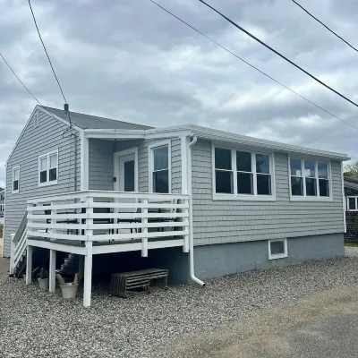 Coastal Plum Island Cottage Steps From Beach
