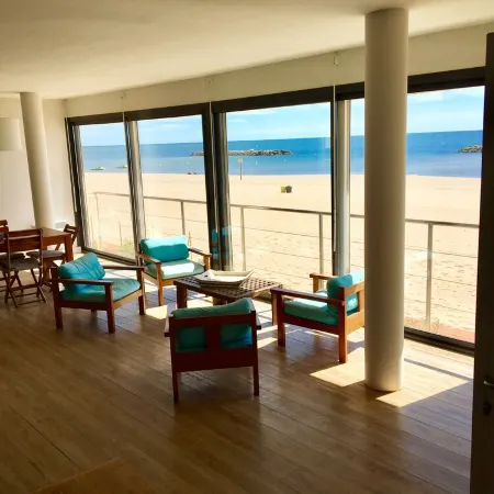 Beach house facing the sea