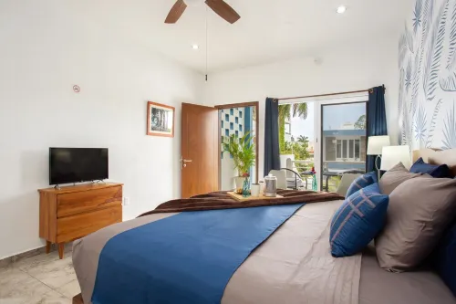 Poolside Villa with Resort Vibes, A/C, and Parking at Stingray Villa in Cozumel