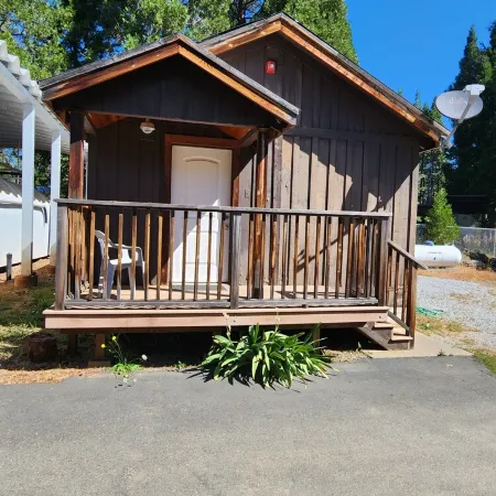 Cozy 1 bedroom cabin in peaceful Trinity Center with AC
