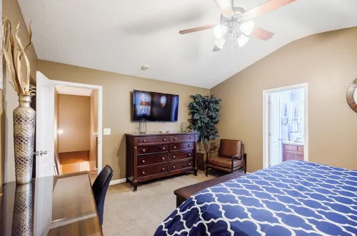 Game Room with patio smoking area and beach theme