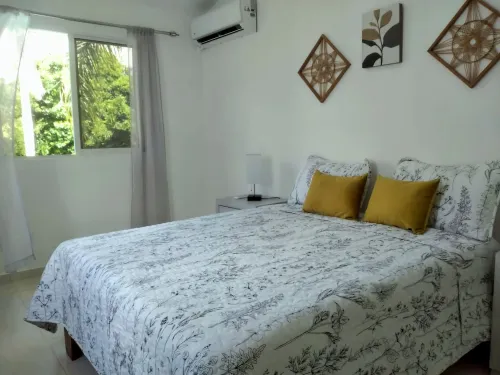 Charming 2-bedroom townhome with Pool, Starlink, AC in lovely Rio San Juan