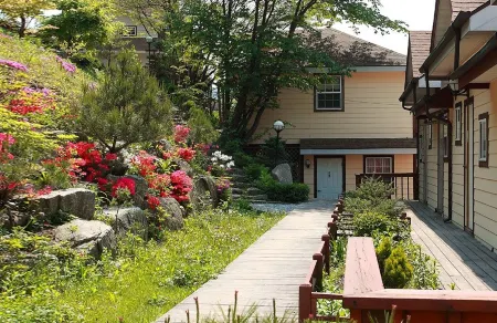 Pyeongchang Ohphi Pension (Pool) Отели рядом с достопримечательностью «Korea Botanic Garden»
