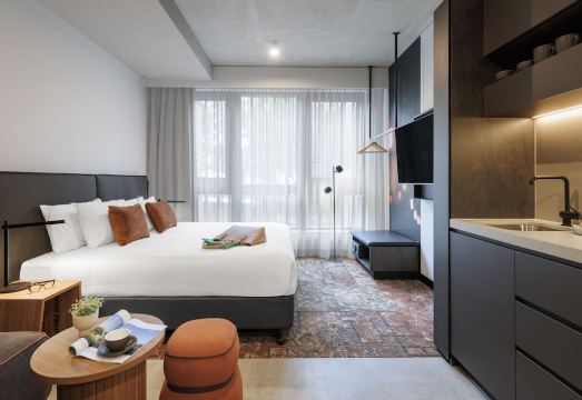 베리우 퀸 빅토리아 마켓의 수영장 또는 주방이 구비된 객실