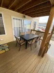 One mile to the beach!  2 br condo with deck, A/C, full kitchen, washer, dryer