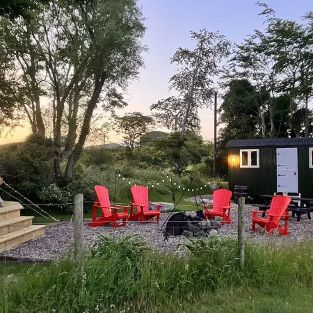 Ballydorn Stay Shepherds Hut with a view
