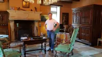 Romantic vacation apartment in renovated half-timbered house from 1706 with courtyard and garden