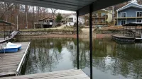 Cozy Lakefront House w/Nice Covered Deck.  Calm Water Location & Pet Friendly!