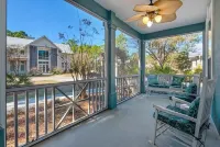 Private 5-bedroom house with private screened in pool and beach access