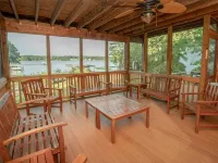 Spacious Lake Gaston Waterfront with Flat Lot, Great Views & Premier Host Hotels in Sixpound