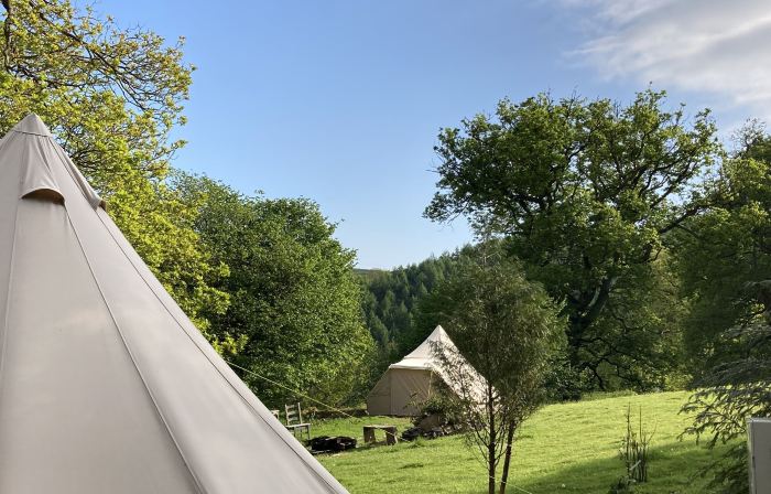 Wood Cabin & 4 Large Bell Tents - Hapus Hideaway