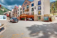 Ski-in/out condo with mountain views, central location, & fireplace