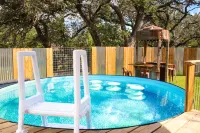 Texas Hill Country views at The Oval House on the Owl Spring Ranch near Boerne