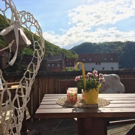 New Feriewohnung in the heart of the valley with stunning view to Roßtrappe,