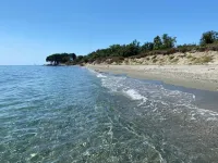 San Nicolao de Moriani: les Marines studio sea view with direct beach access.