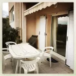 Superb sea view on Propriano's breakfast terrace