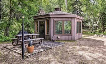 Rustic Cozy Cabin on Island Lake w/ Fire Pit, Dock