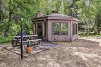 Rustic Cozy Cabin on Island Lake w/ Fire Pit, Dock