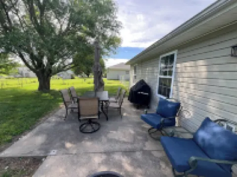 3-bedroom house in charming Boonville with Large Fenced in Backyard! Book now