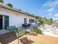 Detached villa with pool for exclusive use privacy and sea view