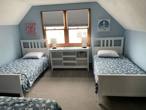 Year round beach house 5 minute walk to beach with all the comforts of home.