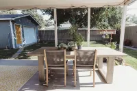 Centrally located 4Bedroom, 5 BEDs & 2Bath; Beautiful backyard