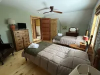 Cozy cabin nestled in the woods, 5 minutes to Sunapee Mountain & lake!