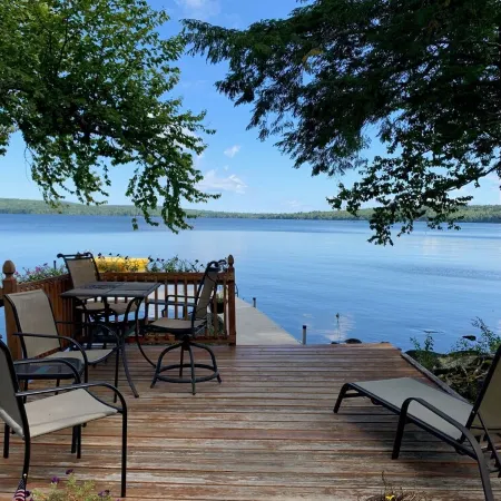 Branch Lake, lakefront cottage in the woods, Ellsworth ME