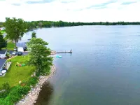 Private Lakefront 4-bedroom vacation with two home's on Lake Champlain Hotels in Champlain