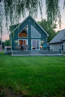 Summer is Calling! Waterfront Cabin with Private Dock Hotels in Markey Township