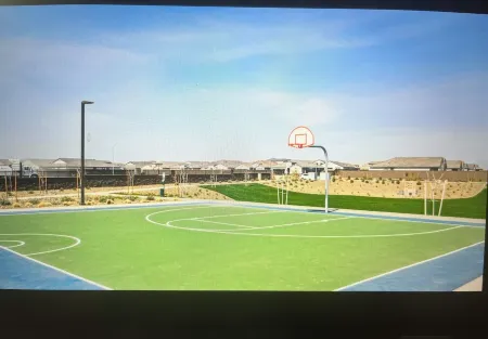 New house in a quiet neighborhood.