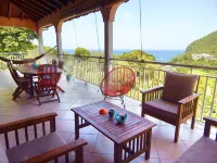 Up there in the garden - Villa with sea and mountain views - Deshaies