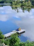 Blue Lodge with cozy winter garden and direct lake access
