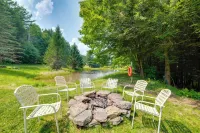 Fire Pit & On-site Pond: Wooded Walton Home!
