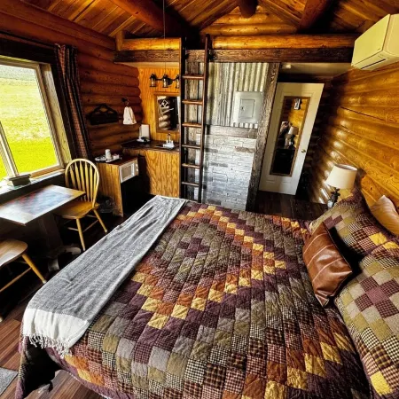 Cabin 5 at the Almo Inn Near City of Rocks/Castle Rocks Parks in Idaho