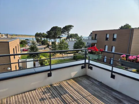 Nice apartment, sea view, terrace Guidel Plages