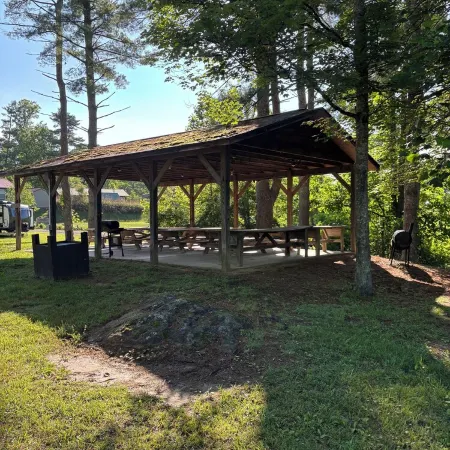 Whispering Pines - a Charming 2-bedroom cabin with WiFi, AC in serene Pipestem