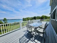 Enjoy coffee & sunrise on the fabulous waterfront porch at a Harpswell retreat!