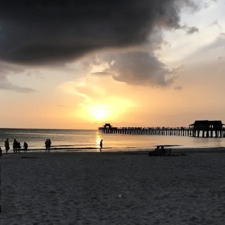 One block to beach and to dining. Best location in Naples !!