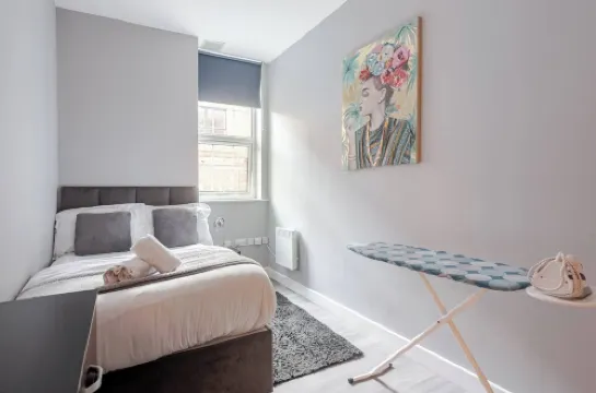 萊斯特一臥室私人按摩浴缸