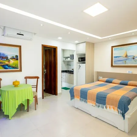 Studio Beira-mar com Vista no Jardim Atl Ntico