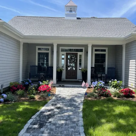 Brand new private  beachfront home in Mashpee on Waquoit Bay