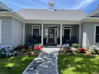 Brand new private  beachfront home in Mashpee on Waquoit Bay