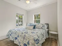 A beautiful house nestled in Saint Marks a block from the water . Quiet and cozy