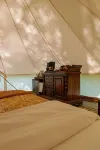 Luxurious Bell Tent on Ischua Creek at Campground Adventures